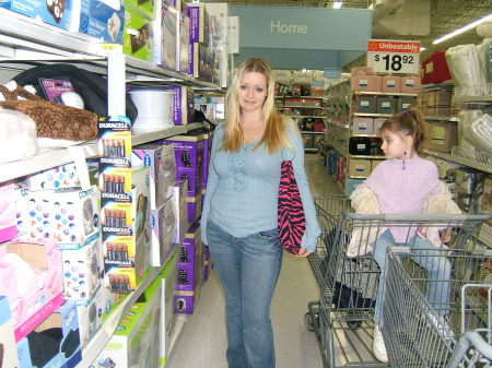 Tiffany, and Brianna at Wal-Mart
