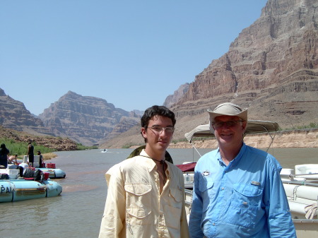 Grand Canyon River rafting Trip w son Justin