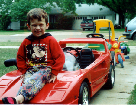 Andy in hoodie, 1992