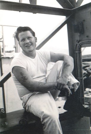 bob aboard ship, 1955-a
