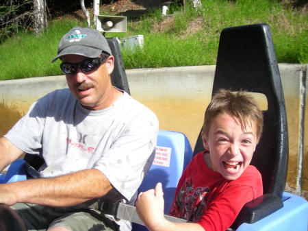 Grandpa Paul and Jacob.  Great America