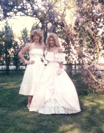 Darla and Wendy 1986 Prom