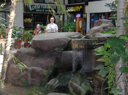 Linda at shopping center