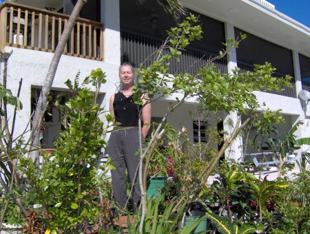 My Wife Susan in her garden