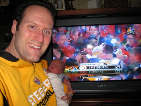 Steelers winning the Superbowl! with Cameron