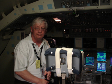 That's me in the Shuttle Simulator