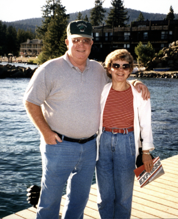 My wife and I at lake Taho CA