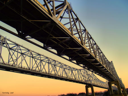 Mississippi River Bridges at Natchez