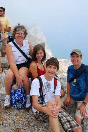 My family on the Rock of Gibraltar, 2009