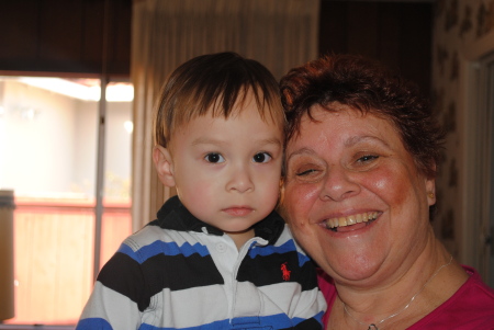 my grandson mason 2 1/2 and me