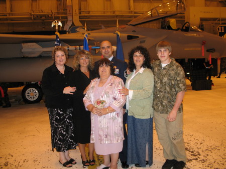 My Family at Retirement Ceremony