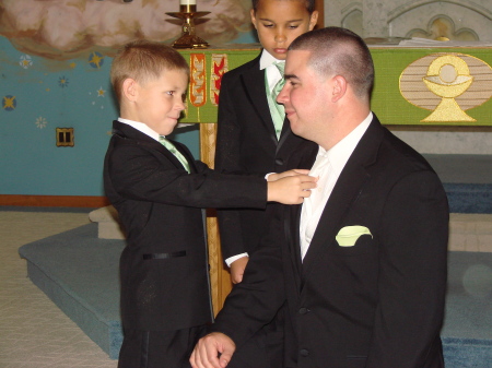 sons wedding kenny n grandson anthony