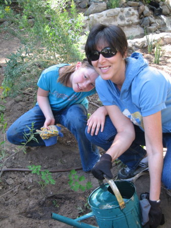 Amanda and me planting