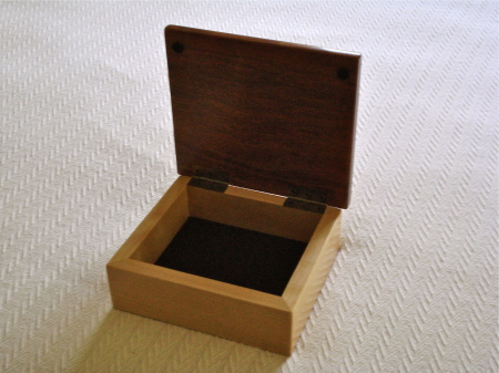 Inside wood box