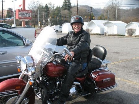 Just Me enjoying the ride on my HD Road King.