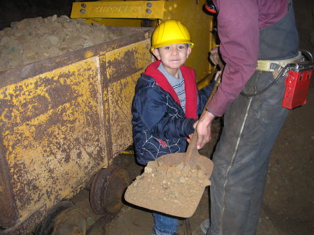 gold minning at colorado. gabriel age 7