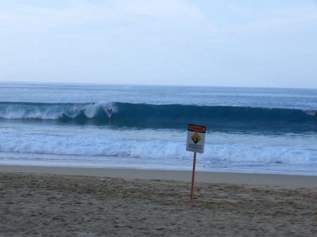 Body surging Haena Beach Kauai Dec/2009