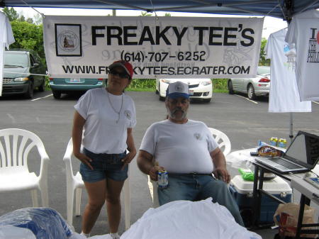 Our Booth at the T.O.P.A.S. 4th of July Picnic