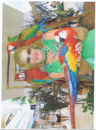 Mary Holding Birds In Honduras