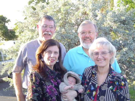 My grandson, Dominic, and the grandparents.