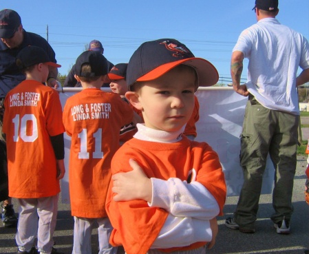 my son with his baseball team