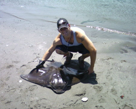 Neal with stingray