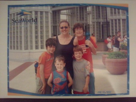 This is me and my boys at Sea World!!