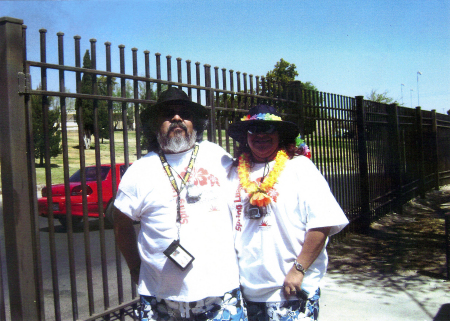 my good friend Gabs  and me at Co. Luau