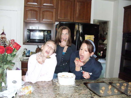 Christy, Valerie, and Angela goofing around!