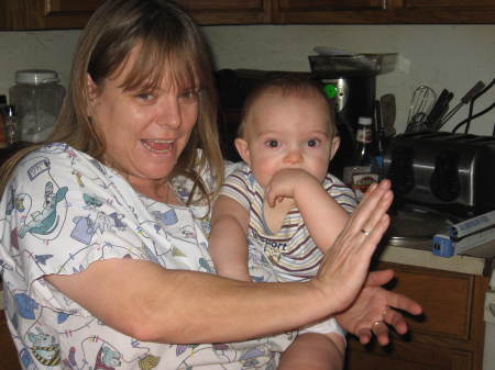 My wife and grandson