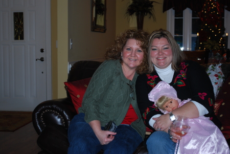 My sister-in-law and me at Christmas
