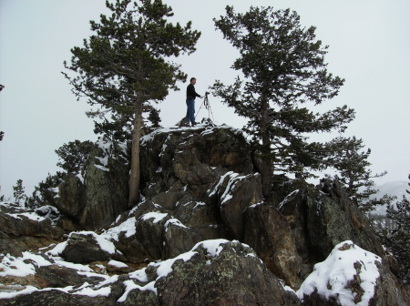 Rod On Rock With Camera