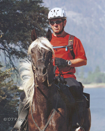 Me and My horse a the Eastern High Sierra ride