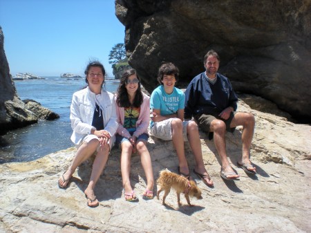 Family picture on Shell Beach July 2009
