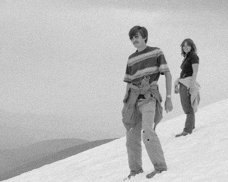 MAG & BM on glacier in white mtns 1979