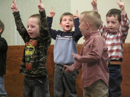 Alex at his pre-school play