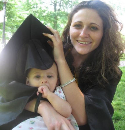 Mommy Graduated from College w/Kaylee 2009