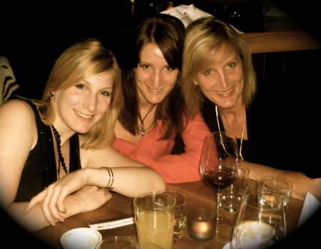 My girls and I on a night out in Munich. 2009