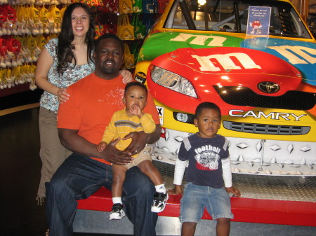 Our family at M&M Factory in Las Vegas