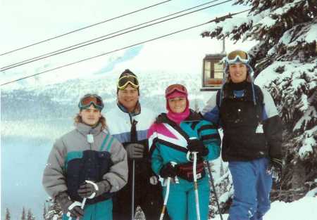 Another great day skiing together-Whistle  B.C