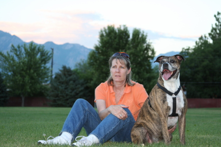 Carrie and her dog Maulie