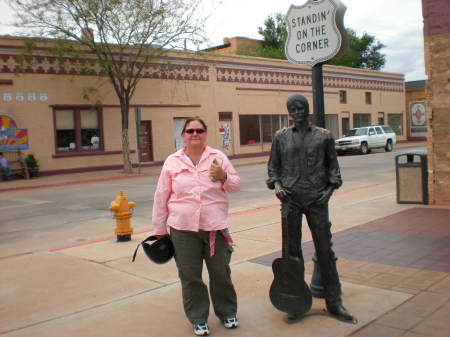 Standing on the Corner in Winslow Az!