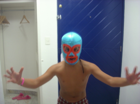 My youngest amego going pro wrestling???