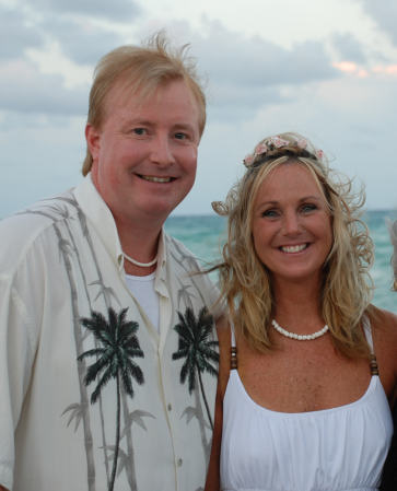 Our wedding on the beach in Florida