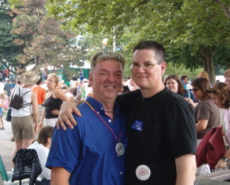 Mark and I at  Columbus Pride