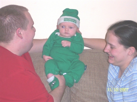 Ian(son) and Lisa, mom & dad, with Logan