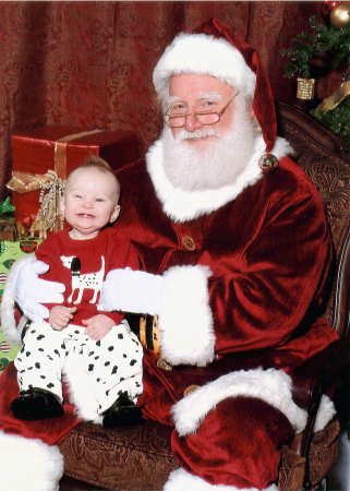 Bradley loves Santa