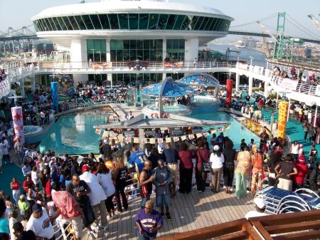The Pool Party on the Fantastic Voyage