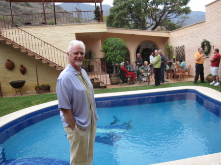 Bruce thinks the pool looks inviting.