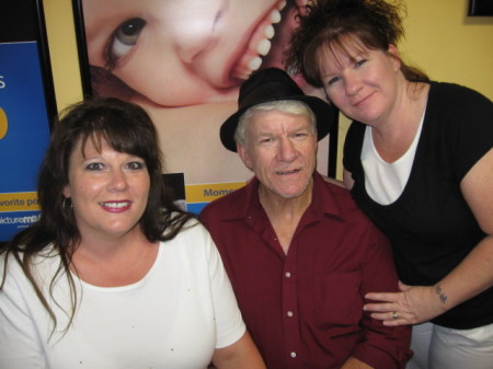 My lovely wife with her dad and sister Crystal